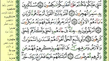 الصفحة 346 من سورة المومنون من الآية 60 -74 مكررة 10مرات