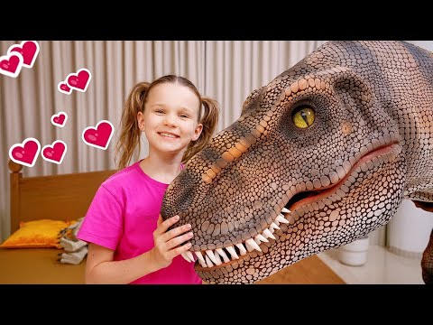 Poranek z dinozaurami! 🦖 Opieka nad T-Rexem i przyjaciółmi – Bajka dla dzieci