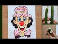 Lady finger Painting /How to Draw joker with ladyfinger