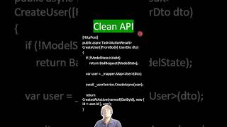 Bad API vs Clean API (.NET) 🔥 | Fix Your Web API NOW! #webapi #shorts