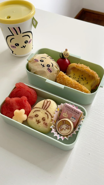 Make chiikawa bento with me #asmr #food #cooking #chiikawa #lunch #asmrfood #bento