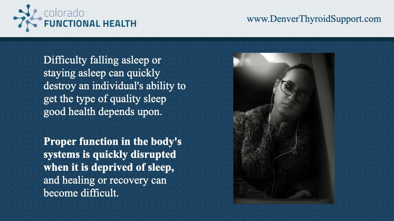 Denver Thyroid Doctor Answers - Can Low Thyroid Cause Insomnia?