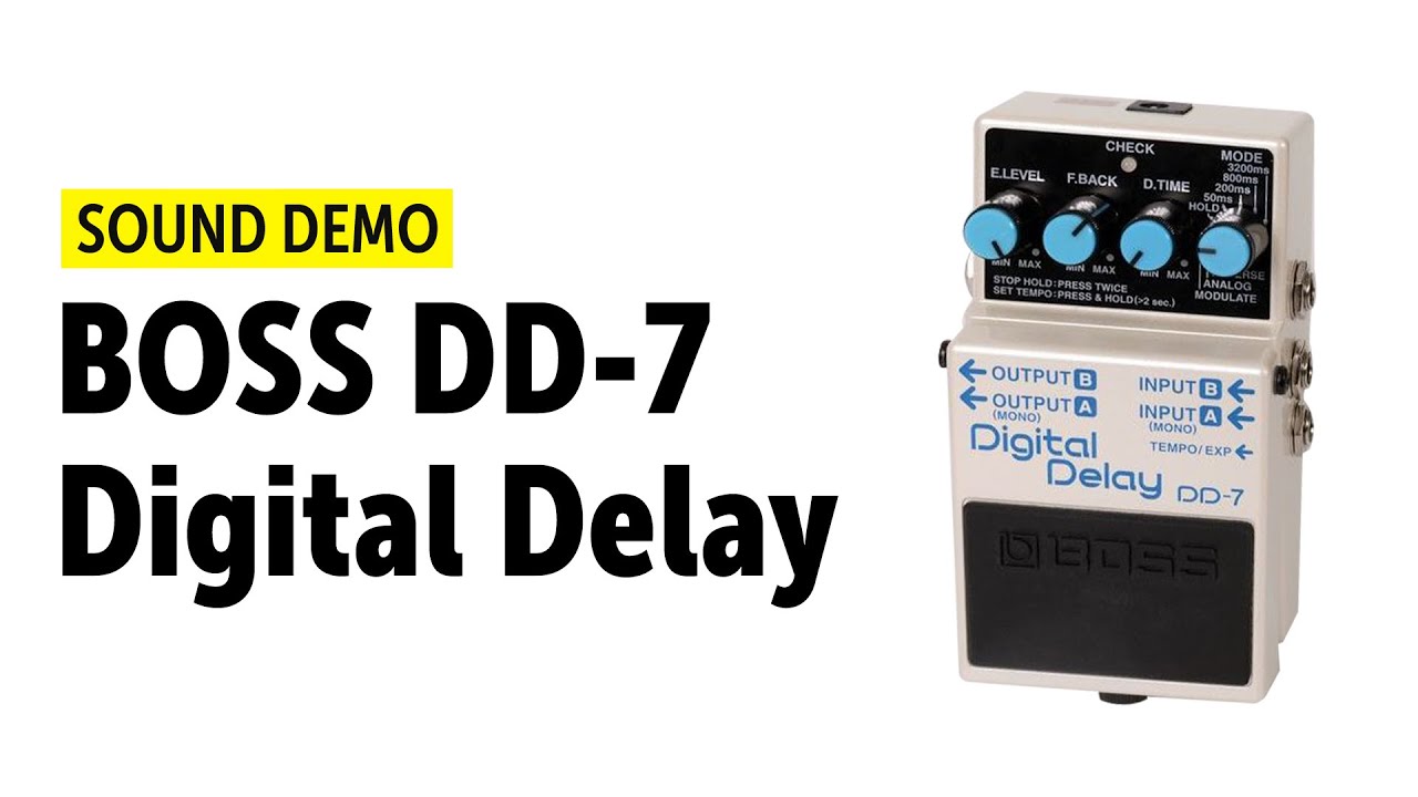 BOSS DD-7 Digital Delay Sound Demo with Novation Peak (no talking) - YouTube