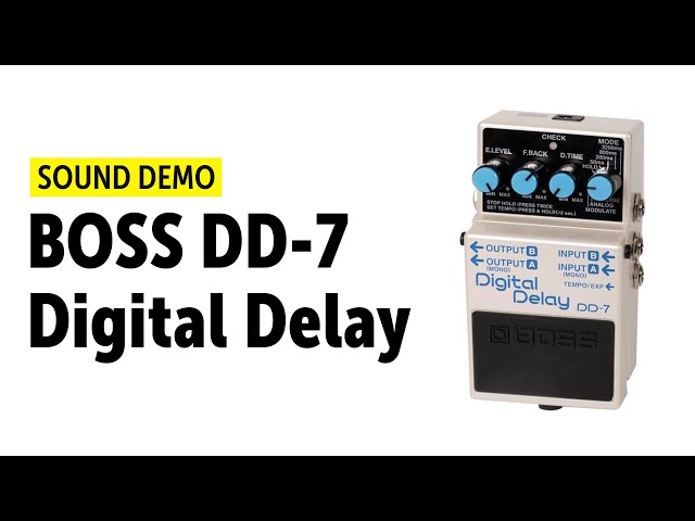 BOSS DD-7 Digital Delay Sound Demo with Novation Peak (no talking