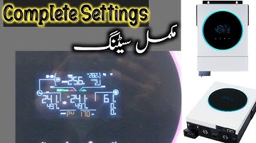 SolarMax orion dual 4kw Voltronic power solar inverter complete settings #voltronic #solar #solarmax