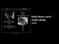 black carrd theme - simple tutorial