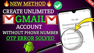 Create Unlimited Gmail Account Without Phone Number Verification