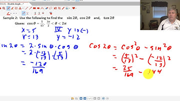 Section 5.5 (1) Double Angle Formulas