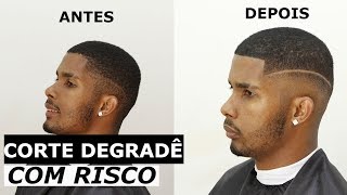 corte de cabelo masculino degrade risco