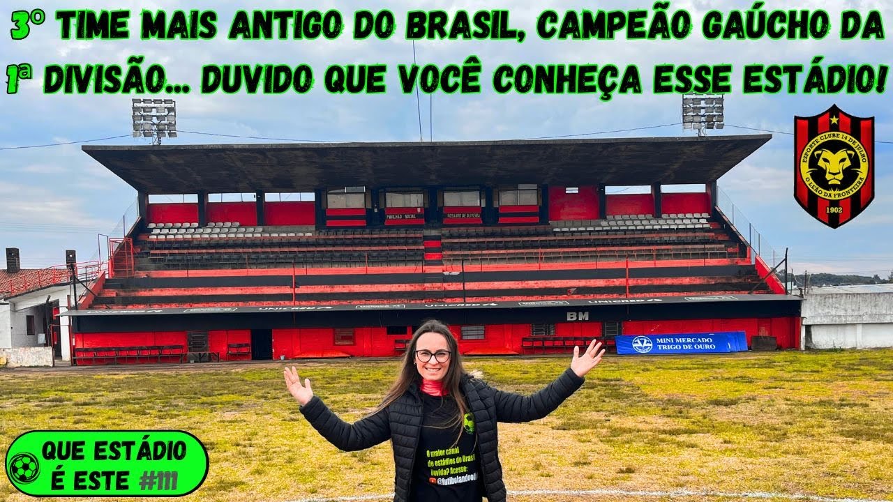 3º TIME de FUTEBOL MAIS ANTIGO do BRASIL tem o ESTÁDIO mais RAIZ do PAÍS!