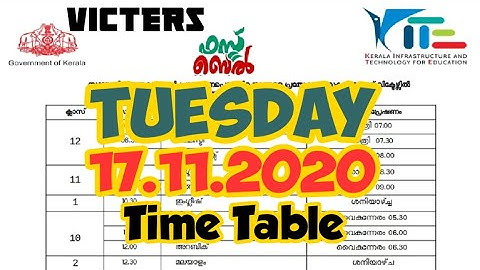 TODAY VICTERS TIMETABLE | today victers first bell timetable