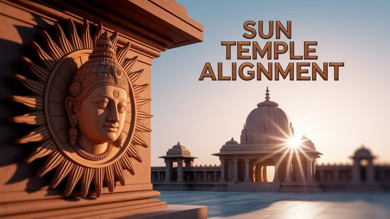 Alignment Ancient India SUNTEMPLE MODHERA Chambers in the ancient Indian temple align to the ...