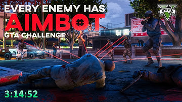 Can You Beat GTA 5 If Every Enemy Has Aimbot?