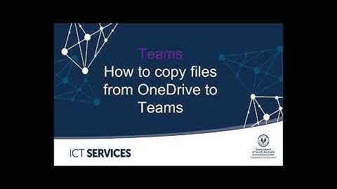 Teams - How to copy files from OneDrive to Teams