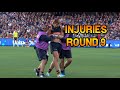 Every injury in round 9 afl  who is injured from your team