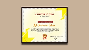 Academic Modern Certificate - Photoshop Cc Tutorial