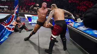 The Viper Randy Orton and LA Knight vs Solo Sikoa and Jimmy Uso Smackdown Roman Reigns cant believe