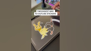 EASIEST WAY TO OUTLINE STICKERS IN PROCREATE #art #howto #digitalart
