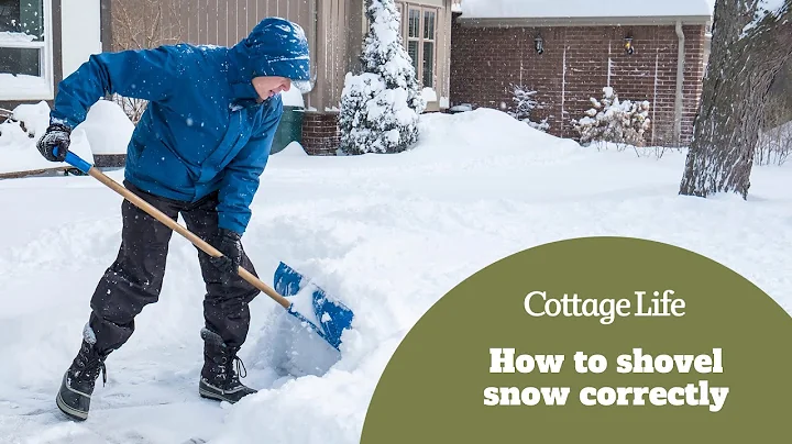 How to shovel snow correctly