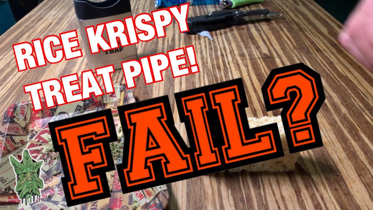 Weedman Workshop How to make a Pipe from a Rice Krispy Treat