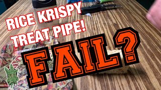 Weedman Workshop How to make a Pipe from a Rice Krispy Treat