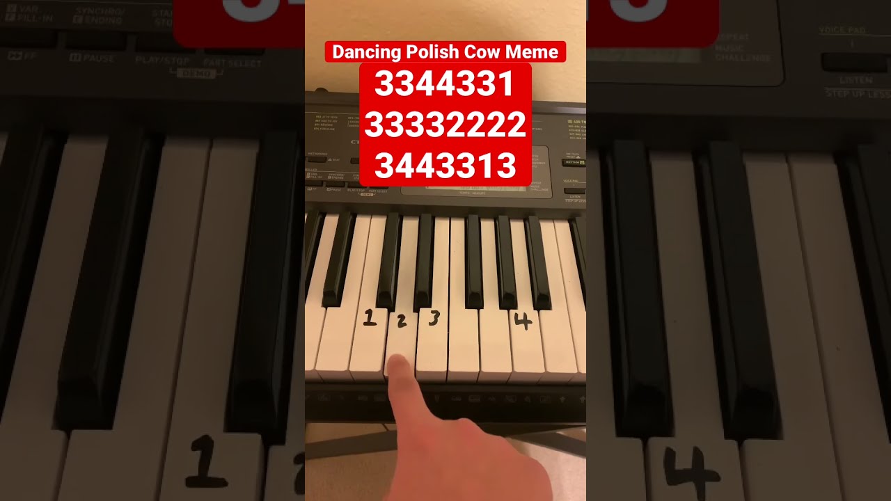 How To Play Dancing Polish Cow Meme Song Shorts