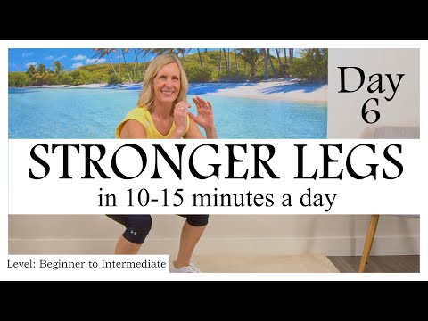 Stronger legs with only 4 exercises / Improved Health for Seniors and Beginners / Day 6