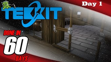Tekkit 1.6.4 - Done in 60 Days: Day 1 (Part 3) "Just Licking Coal"