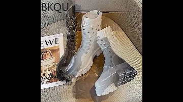 Женские ботинки на толстой подошве/Women's Boots