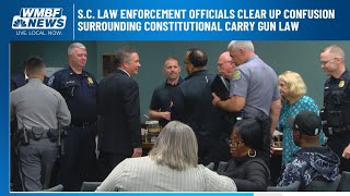 S.C. law enforcement officials answer questions about new constitutional carry