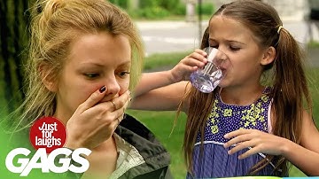 Little Girls Taking Tequila Shots Prank