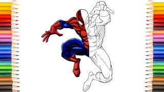 SPIDER-MAN Coloring Pages | Special Spider No Web Coloring Pages