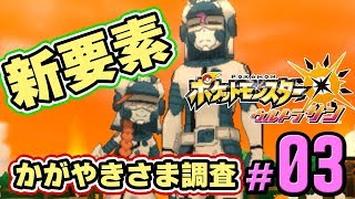 ポケモンusum 新要素 かがやきさま の調査 アローラのオーラ Part3 ウルトラサンムーン実況 Youtube