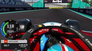 Charles Leclerc Miami Quali Lap #assettocorsa #f1