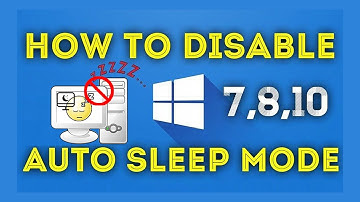 How to disable auto sleep mode windows 10 -  how to not sleep computer windows 10