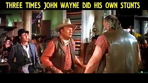 3 Times When John Wayne Did His Own Stunts (Donovan's Reef/ The War Wagon/ Big Jake)