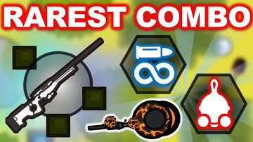 *RAREST* COMBO! AWM-S + Endless Ammo vs HACKER! - Surviv.io