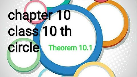 chapter 10, class 10th,theorem the tangent at any point of a circle is perpendicular to the radius