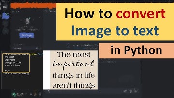 How to Convert Image to Text in Python
