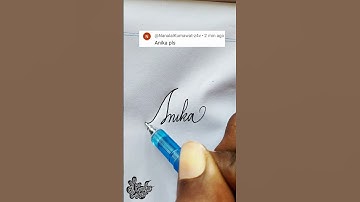 stylish name | Anika | Calligraphy signature