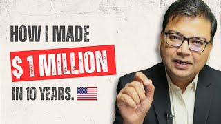 HOW I Made $1 Million Net Worth in 10 Years | 3-Step Strategy for Entry-Level Salary (NRI/USA) 🇺🇸 Wealth