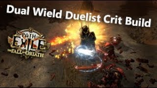 Path of Exile 130000 DPS Dual Wield Duelist Build Crit Version(Path 3.0)