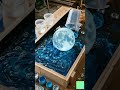 Glowing Moon Aquarium Table 🌙✨ | Epic Resin &amp; Ocean Build #shorts