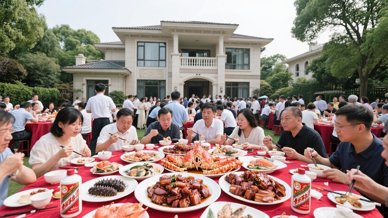 国庆节来浙江粉丝家吃乔迁宴～大乌参浇上鲍汁，满满鲜香！【我是忐忑妞】