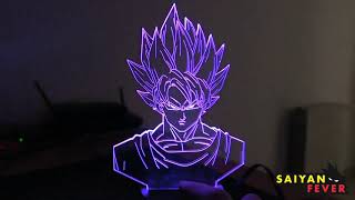 Luminária Led 3d, Goku Super Sayajin 3,16 Cores + controle, Dragon Ball Z,  desenho em Promoção na Americanas