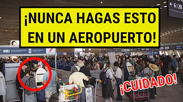 ¿Qué debo evitar en el aeropuerto?