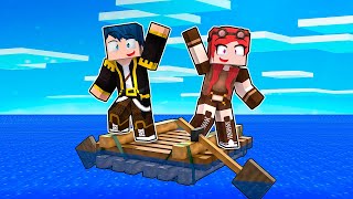 SOPRAVVIVERE SU UNA ZATTERA IN MEZZO ALL'OCEANO! - MINECRAFT