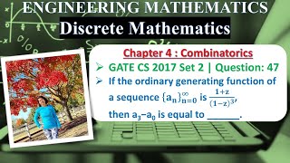 GATE CS 2017 Set 2 | Question: 47 If the ordinary generating function of a sequence {𝑎_𝑛 }_(𝑛=0)^∞