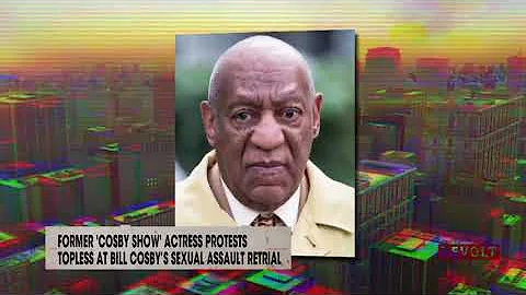 Former 'Cosby Show' actress protests topless at Bill Cosby's sexual assault retrial | Rumor Report