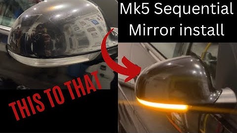 Mk5 Build Pt 1 - Sequential mirror signal install + Baby antenna install